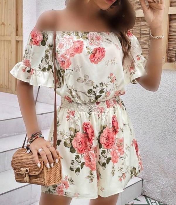 اورال شورتکی بوگاتی گلدارعروسکی وارداتی