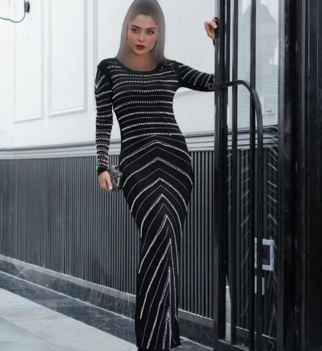 ماکسی ریون نگینی ومرواریددوزی