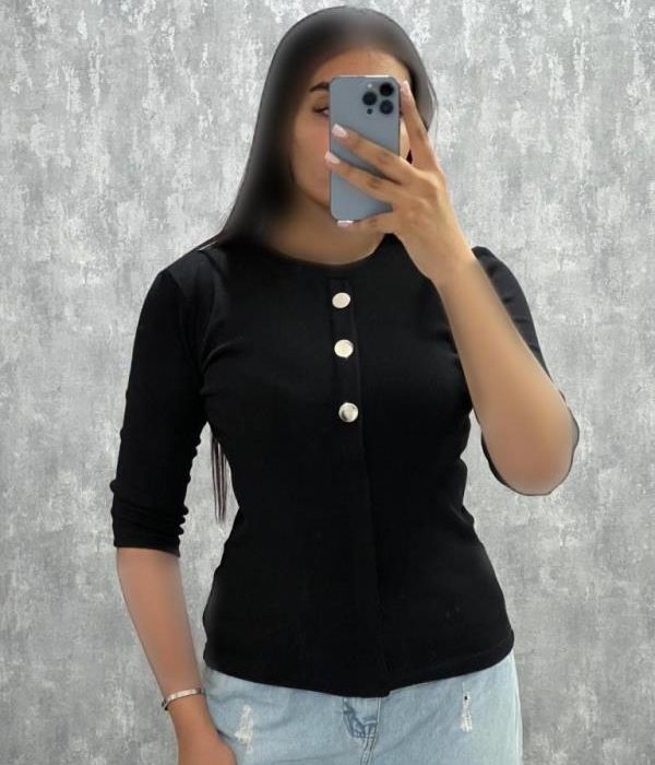 بلوزیقه گردآ.ک سه دکمه
