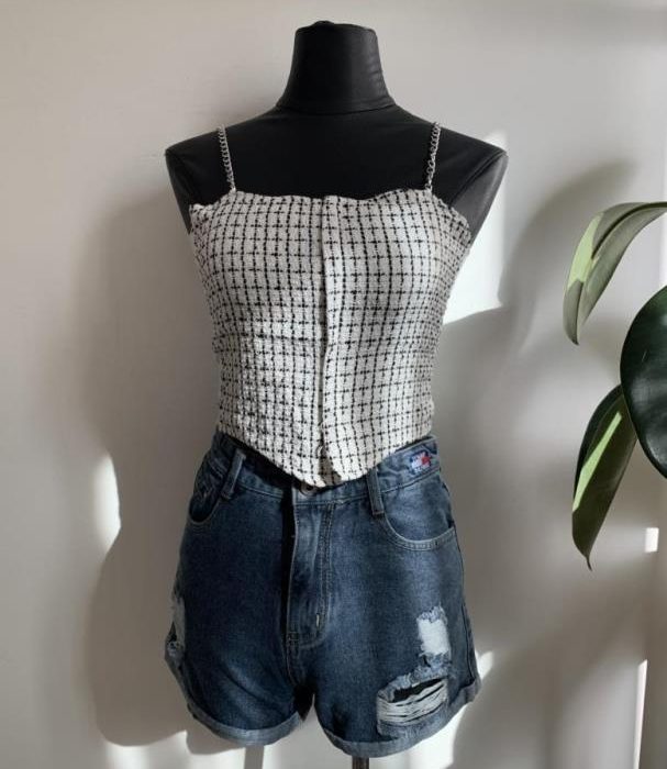 کراپ مجلسی مراکشی سرشونه زنجیر