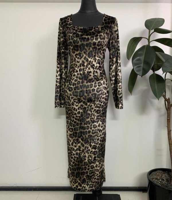 ماکسی مخمل یقه خشتی آ.بلند