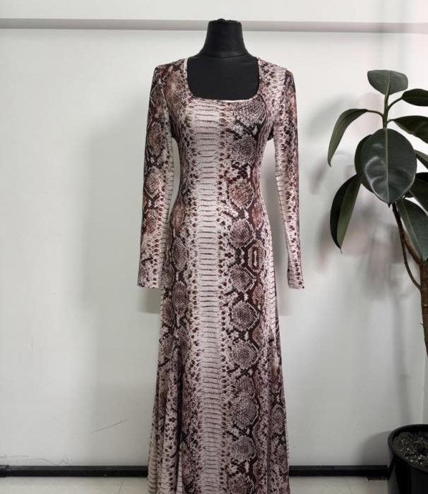 ماکسی آ.بلند کلوش طرحدار