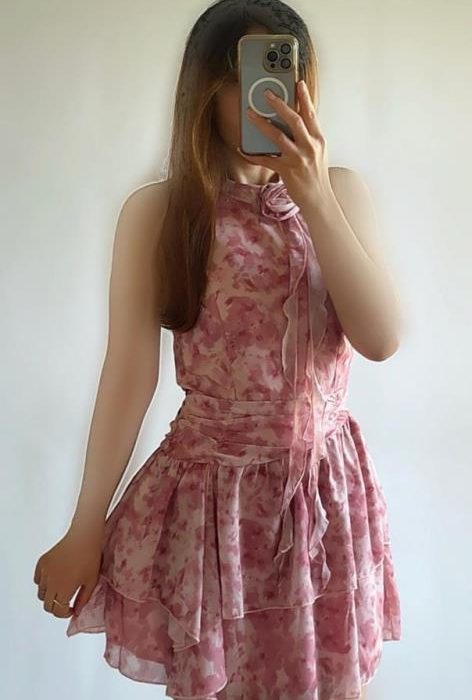 تونیک حریرآبرنگی گردنی عروسکی وارداتی