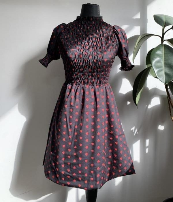 تونیک کمرکش دامن قارچی