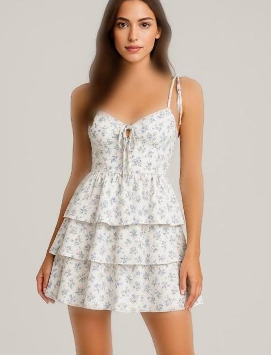 تونیک بوگاتی طبقه ای طرح کاپ گلدار