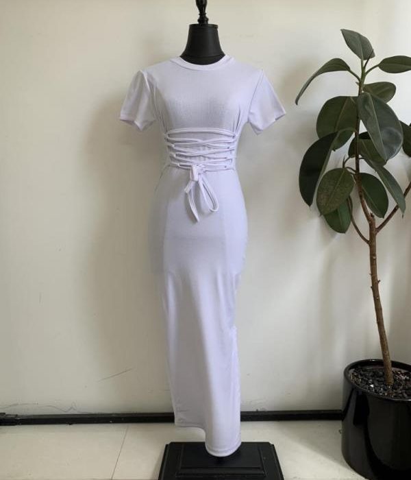 ماکسی اسپان یقه گردآ.ک جلوبندضربدری