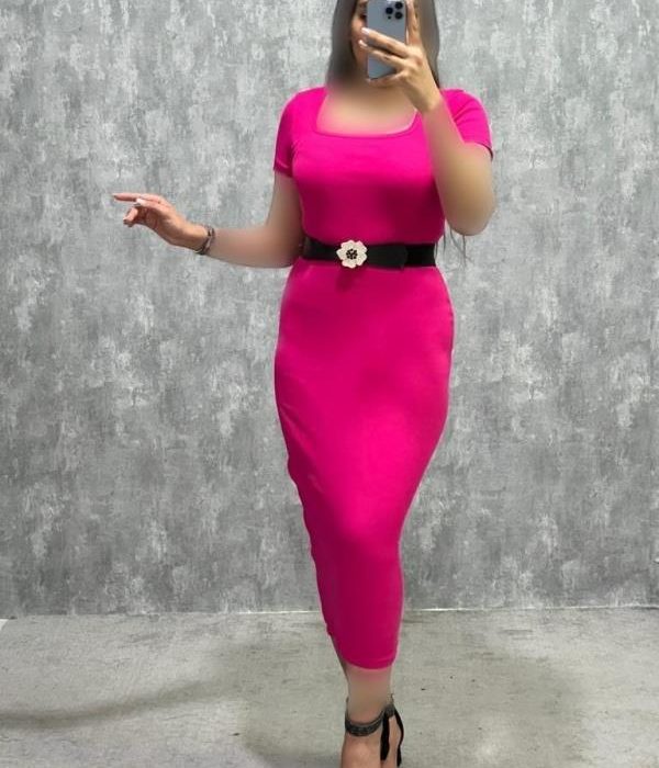 ماکسی یقه خشتی آ.کوتاه ساده