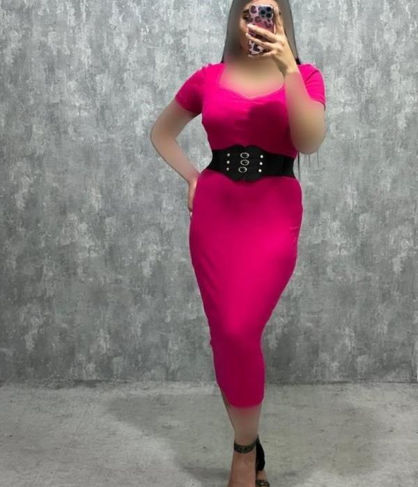 ماکسی یقه دلبری ساده