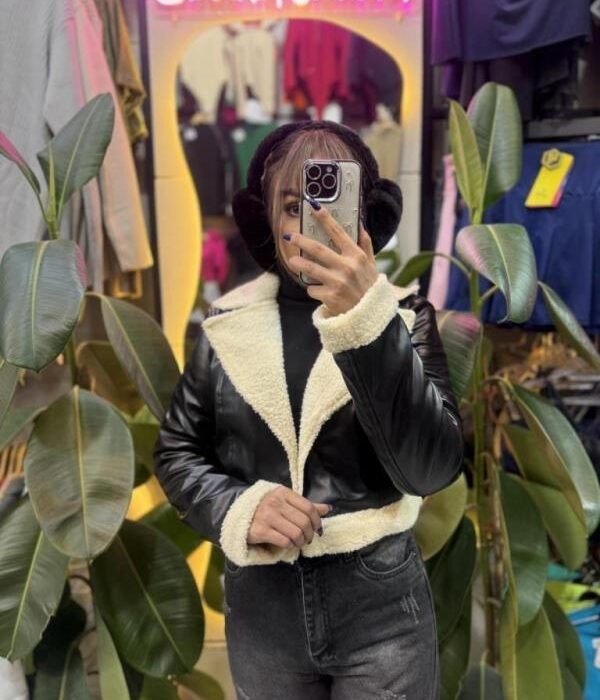 کراپ کت چرم بوفالو