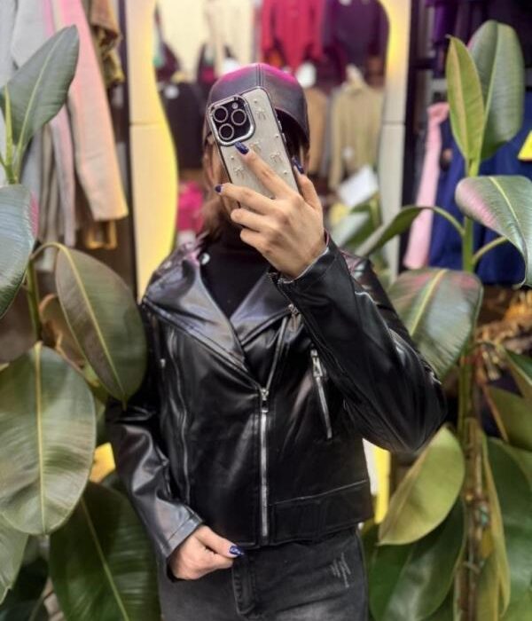 کت چرم دوزیپ