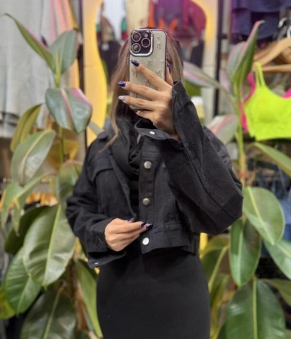 کراپ کت جین لش مشکی