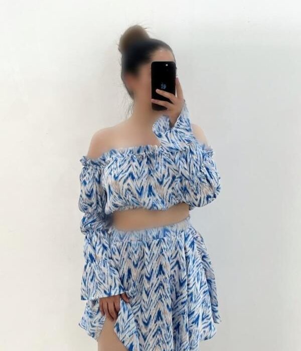 ست کراپ ودامن کریشه کلوش