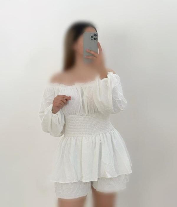 تونیک کمرکش عروسکی دامن طبقه ای