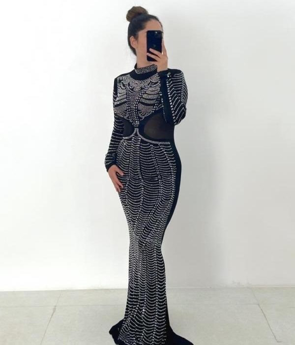 ماکسی یغل تورهلال ماهی نگینی