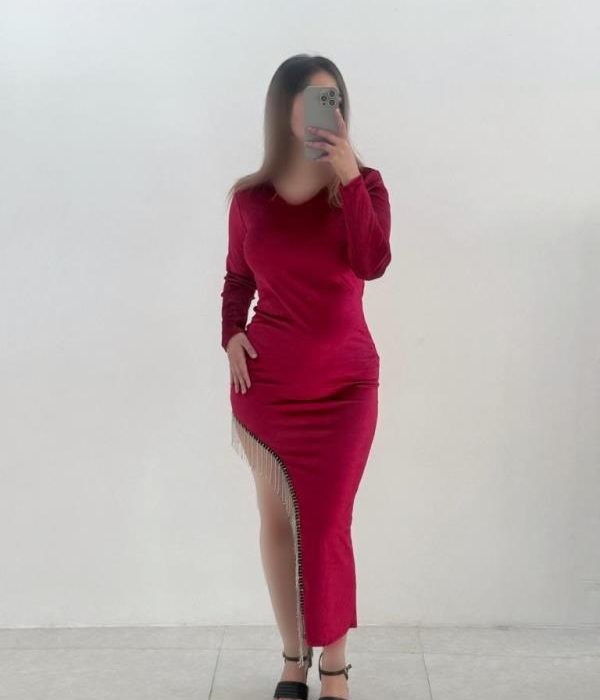 ماکسی مخمل بغل ریسه نگین