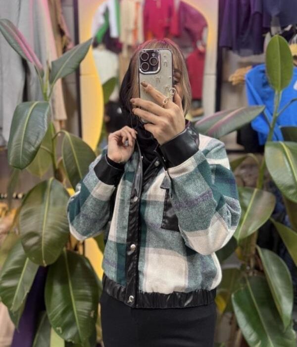 کراپ کت چهارخونه رابو