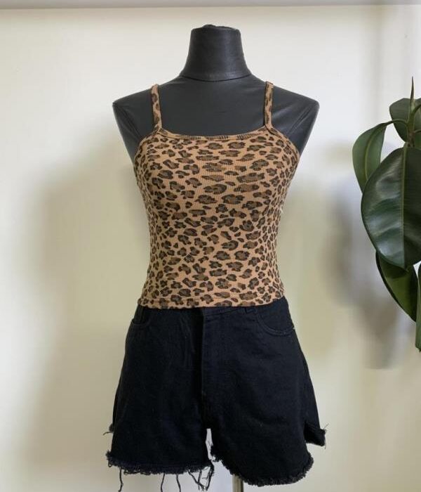 کراپ بند ساده پلنگی