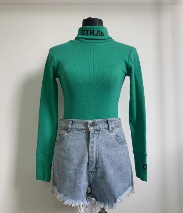 بادی یقه اسکی گلدوزی