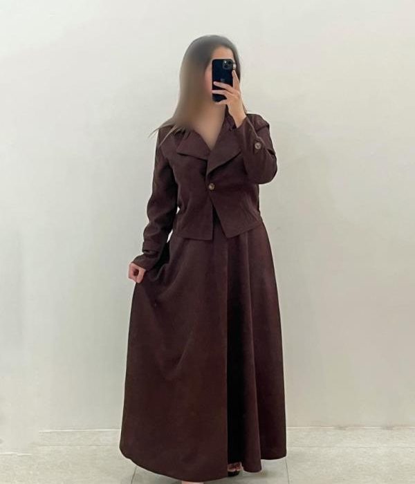 ست کت ودامن کبریتی ریز