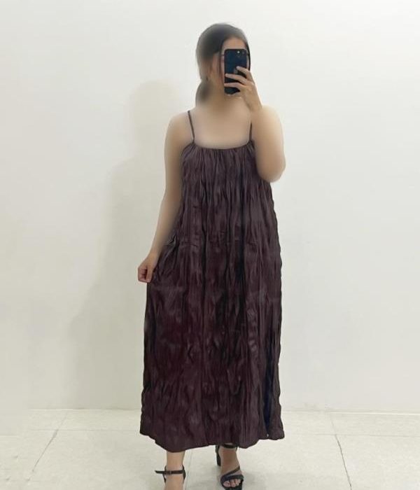 ماکسی چرم سرشونه بندی