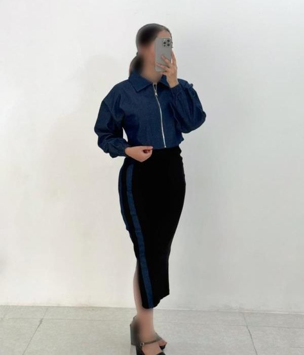 ماکسی ترکیبی بارویه جین