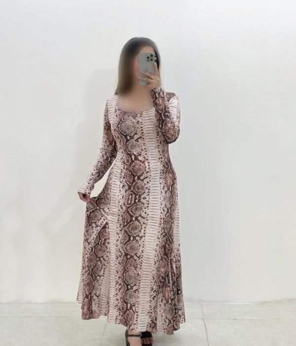 ماکسی آ.بلند کلوش طرحدار