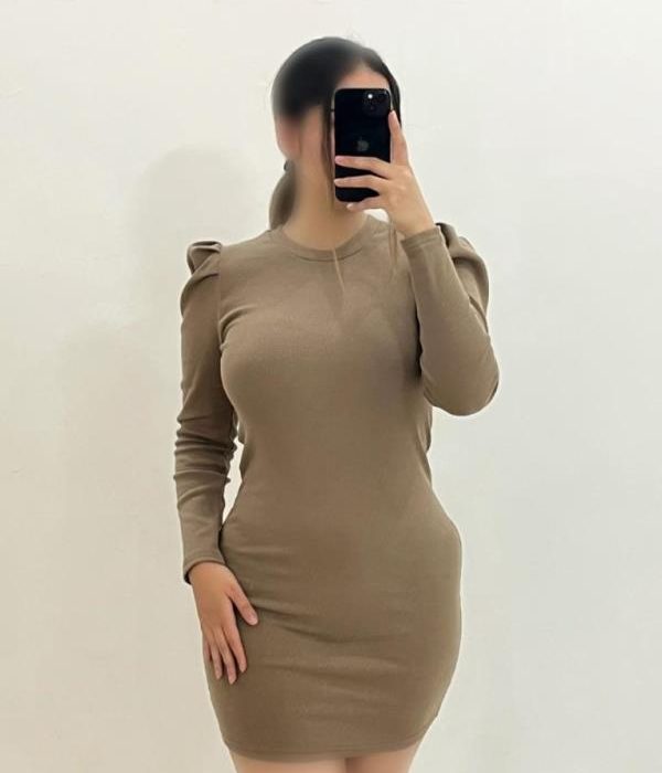 تونیک یقه گرد آستین چیندار