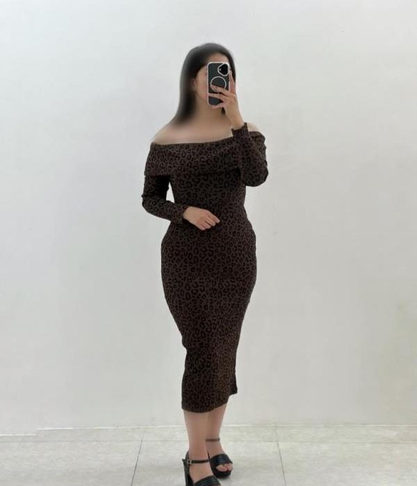 ماکسی یقه قایقی آ.بلندپلنگی