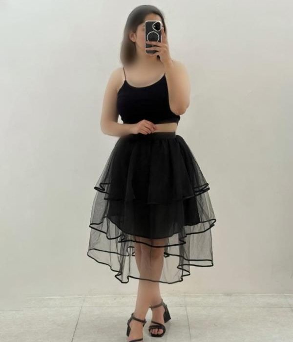 دامن تورطبقه ای نواردوزی قد75