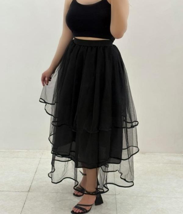 دامن تورنواردوزی طبقه ای