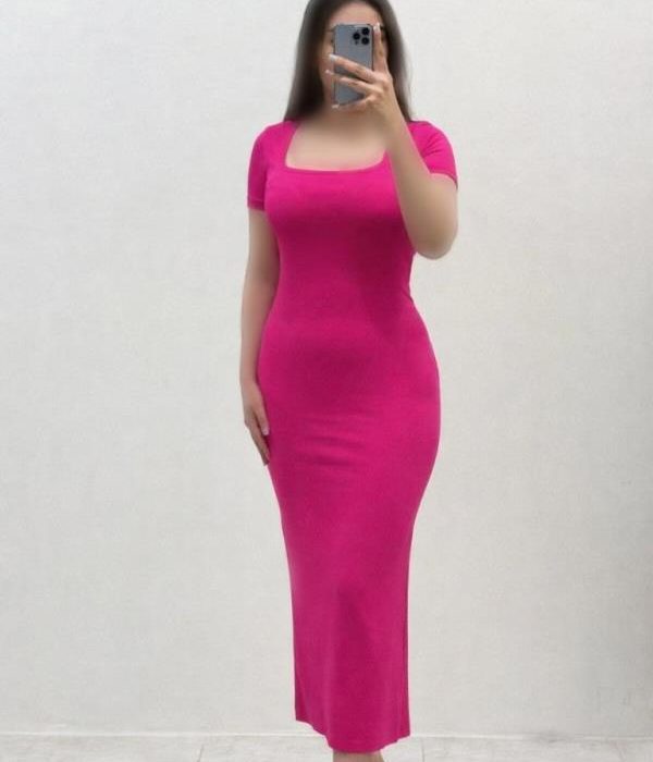 ماکسی یقه خشتی آ.کوتاه ساده